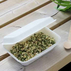 6x4" Bagasse Meal Box - 1000 Per Pack