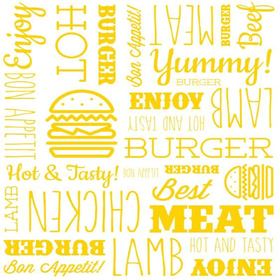 Yellow_burger_wrap.png, Yellow_grease_resistant_burger_wrap.png, Compostable_ Yellow_burger_wrap.png