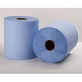 Logic8 400 Sheet Blue Centrefeed Roll (LT1)(6)