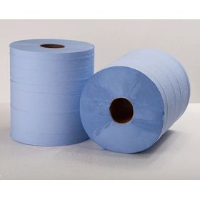 Logic8 Food Grade Blue Centrefeed Rolls 180mm x 150m (6 Rolls)