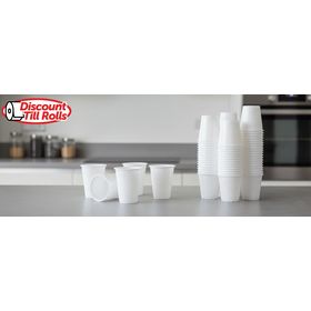 200ml Cater PP White Plastic Cups (20x100)