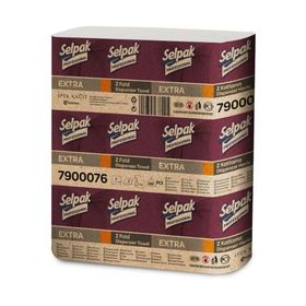 2ply Zfold White Hand Towels Selpak - 21.5 x 24cm  12 x 200