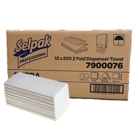 Premium 2 Ply Z-fold White Hand Towels – 21.5 x 24cm for commercial hygiene use