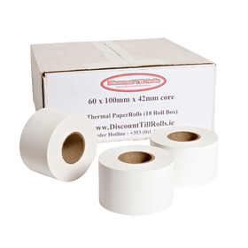 60 x 100mm Avery Scales Thermal Paper Rolls (18 Roll Box)