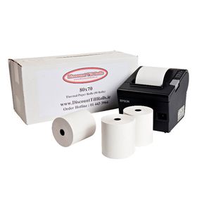 Deliveroo Star TSP143 Thermal Till Rolls (20 Roll Box)