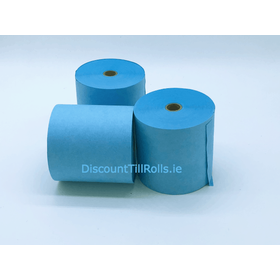 76mm Blue Wet Strength Laundry Paper Rolls (20 rolls)