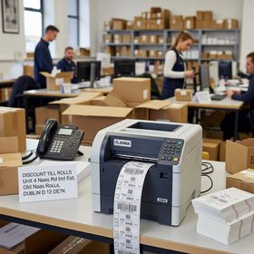 102x152mm Zebra Shipping Labels 800284-605 | Courier Shipping Labels |  (1 Roll - 500 LPR)