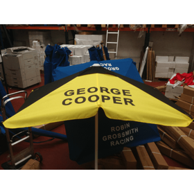Rails Bookmakers Square Umbrella Black/Yellow