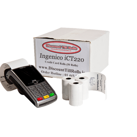 Worldpay iCT220 Credit Card Rolls (50 Roll Box)