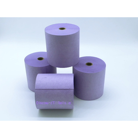 76x76mm Mauve Wet Strength Laundry Tag Rolls (20 rolls)