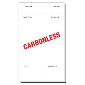 Duplicate Service Pad 165x95mm with 50 numbered carbonless pages for restaurants, bars, and cafés in Ireland