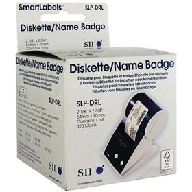 Seiko SLP-DRL Name Badge Labels - 54x70mm (1 Roll - 320 Labels)