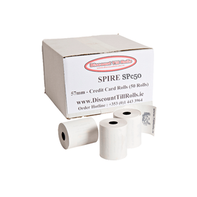 Spire SPc50 Credit Card Till Rolls (50 Roll Box)