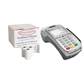 Verifone VX520 Credit Card PDQ Rolls (50 Roll Box)