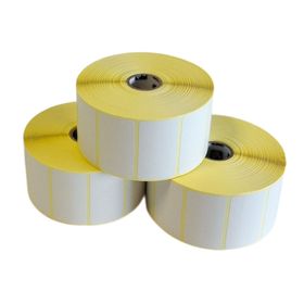 Zebra Compatible 880595-025DU Direct Thermal Labels, 38x25mm, 2580 labels per roll, ideal for high-speed printing and low-temperature applications