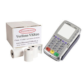 Worldpay VX810 Credit Card Rolls (50 Roll Box) Extra Long