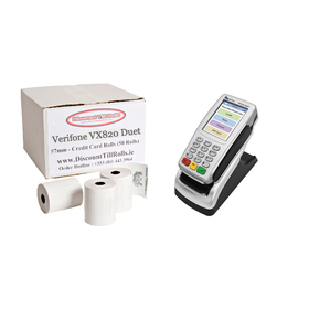 Verifone VX820 Duet Credit Card Till Rolls (50 Roll Box)