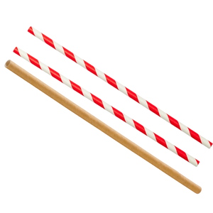 Eco-Friendly Red/White Straws