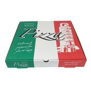 Italian White Corrugated Pizza Box