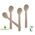 Eco-friendly heavy duty kraft paper spoons in bulk packaging, ideal for sustainable catering and events