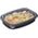 34oz black 1-compartment microwavable container base, ideal for takeaway meals and bulk meal prep