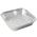 9 x 9 inch aluminium foil container with lid – food-grade, recyclable, and ideal for takeaway and catering use