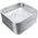 Stackable 9 x 9 foil containers with lids, designed for efficient commercial food storage and transport
