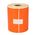 Orange thermal label roll for Zebra desktop printers like GK420d, LP 2844, GX430t