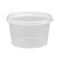 8oz microwavable food pots with lids, made from recyclable PP material for eco-friendly food storage