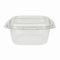 NEW 375cc rPET Square Hinged Salad Container (6x50)
