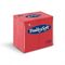 Bulk pack of 2000 BulkySoft 40x40cm red 2ply 8-fold dinner napkins for restaurants and catering, stacked in eco-friendly recyclable packaging