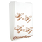 Chicken burger bags in white and brown, made from premium greaseproof material for takeaway use.