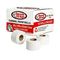 Discount Till Rolls branded box of 60 x1 00 x 25mm core thermal paper rolls, 20 rolls per box, with loose thermal rolls displayed in front.