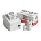 Discount Till Rolls branded box of 80x70mm 65gsm thermal paper rolls, 20 rolls per box, with a thermal printer and loose rolls displayed in front.