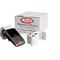 Ingenico credit card terminal alongside a box of 50 BPA-free branded paper rolls from TillRolls.ie, ideal for receipt printing.