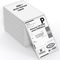 Close-up of 102x152mm Zebra-compatible fanfold shipping labels stacked neatly
