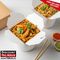 Spiritpak White Noodle Box stirfry snd rice and chopsticks